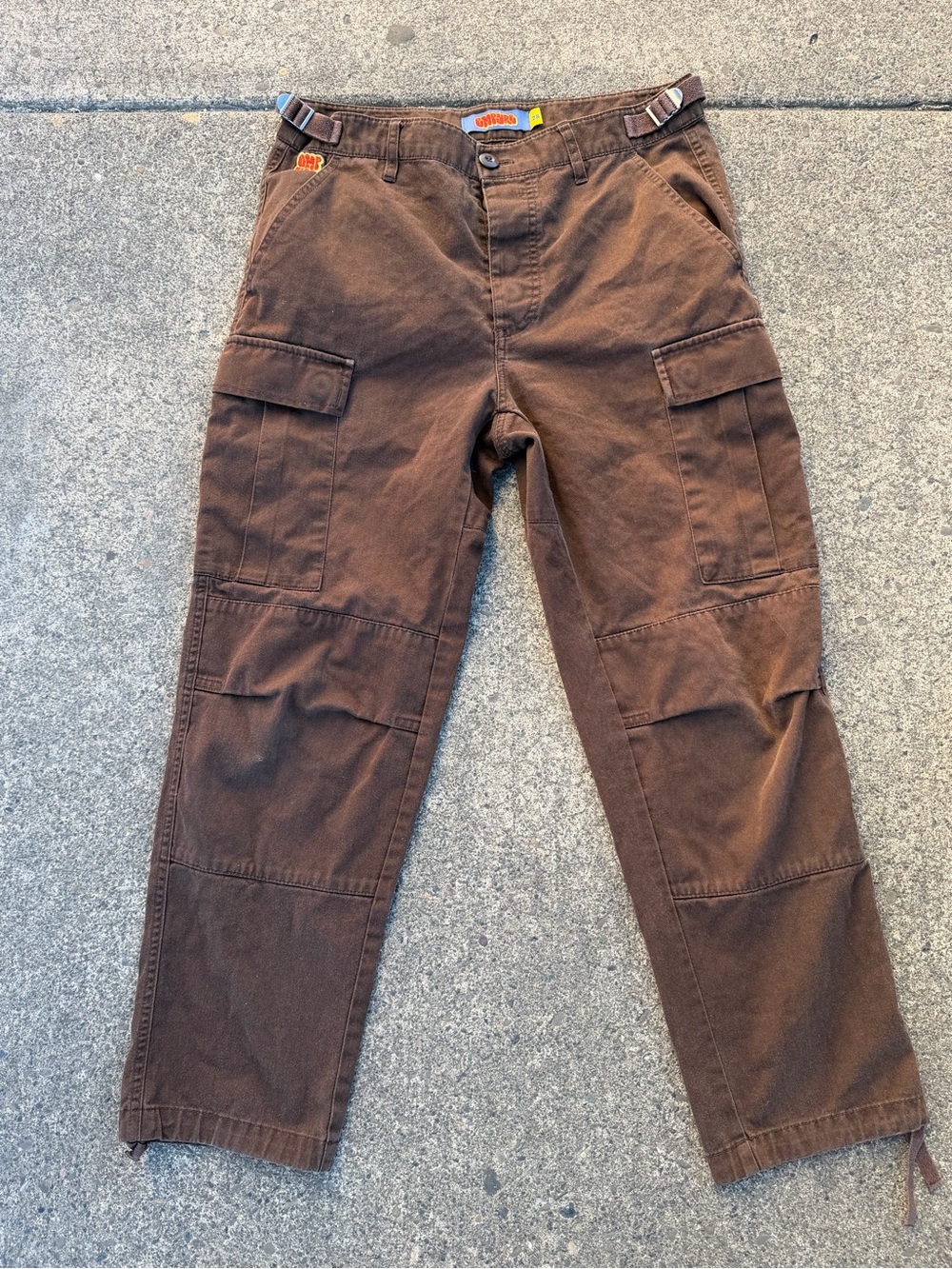 Empyre Brown Cargo Skate Pants Size 28 Utility Workwear Y2K Streetwear